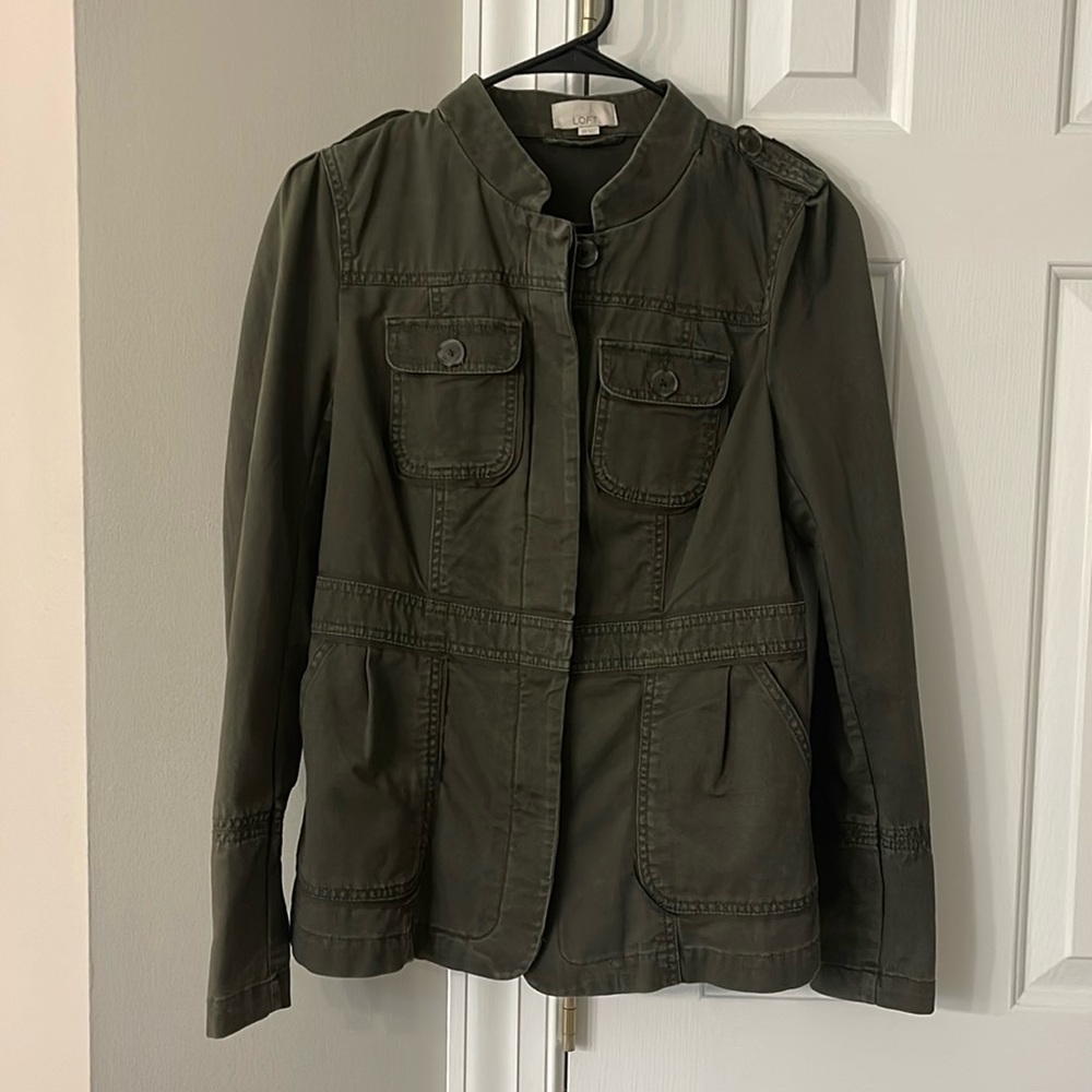 Women’s Loft Olive Green Jacket XS